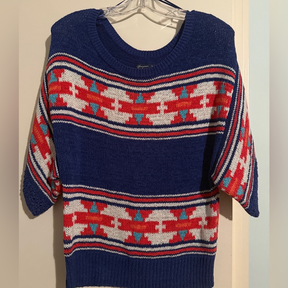 American Eagle Aztec print sweater. M